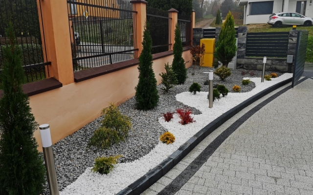 Wykończenie ogrodu kamieniem