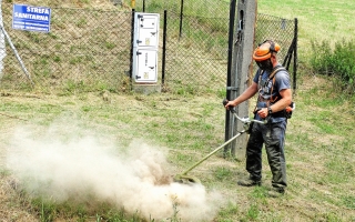 Koszenie hydrofornia gmina Zabierzów