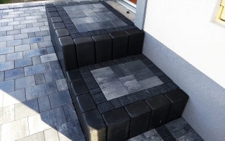 Układanie bruku w Myślenicach